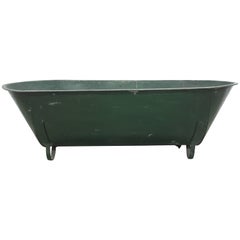 Used French Metal Farm Bathtub