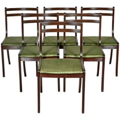 Danish Mahogany Dining Chairs by Ole Wanscher for Poul Jeppesen, 1960s