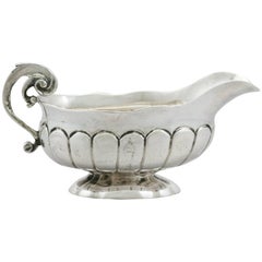 Antique 1730s George II Sterling Silver Cream Boat