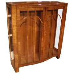 Antique Original Art Deco Display Cabinet