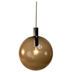 Smoked Glass Ball Chandelier