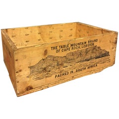 Vintage Wooden Cape Rock Lobster Crate