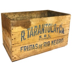 Vintage Wooden Rio Negro Grape Crate