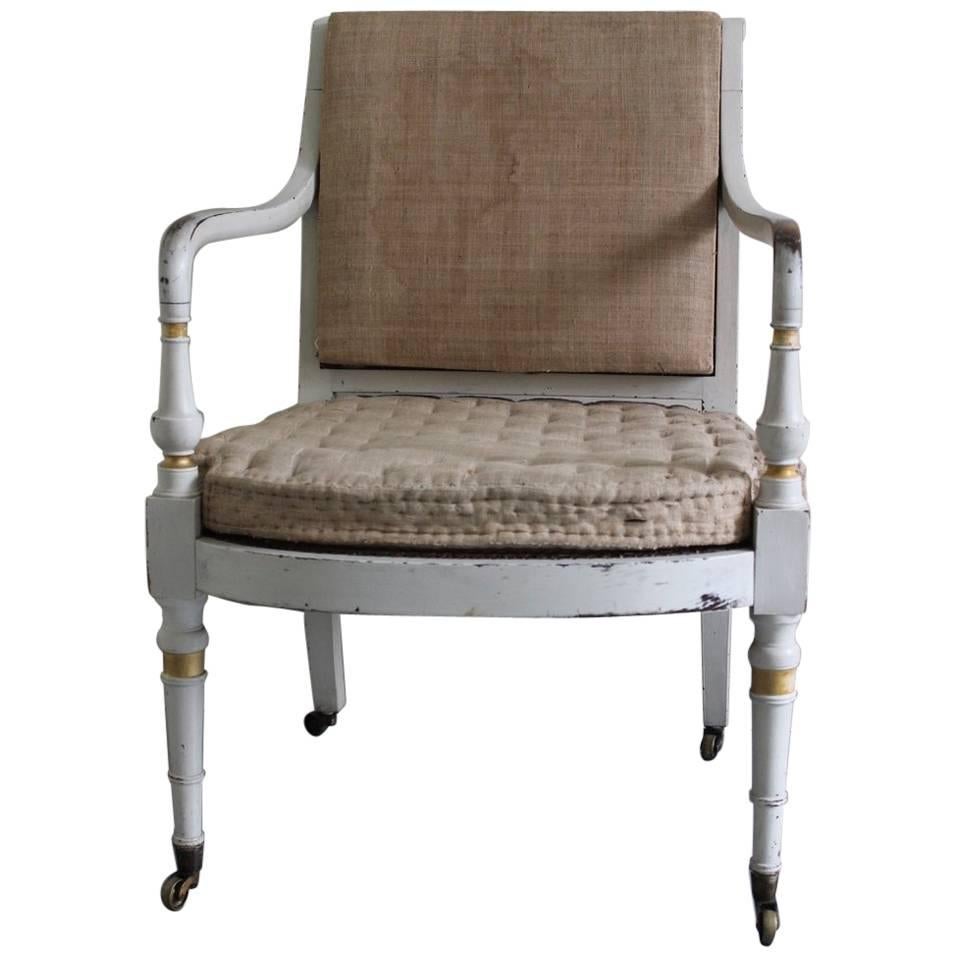 Good Early 19th Century Regency Painted Armchair