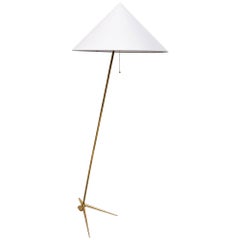 Charming Golf Floor Lamp, Designed Rupert Nikoll, Vienna, 1950