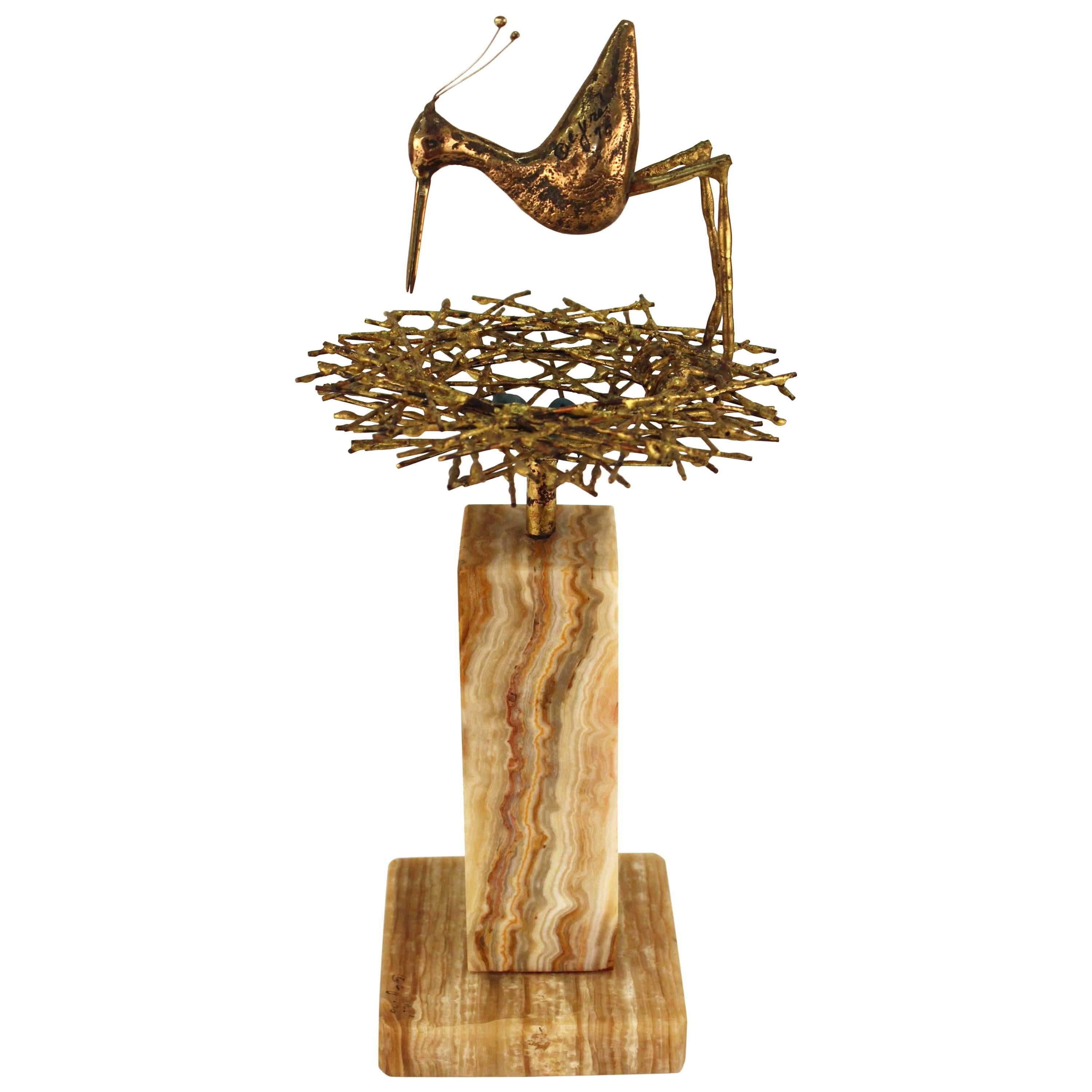 Curtis Jere Mid-Century Modern Sandpiper Sculpture