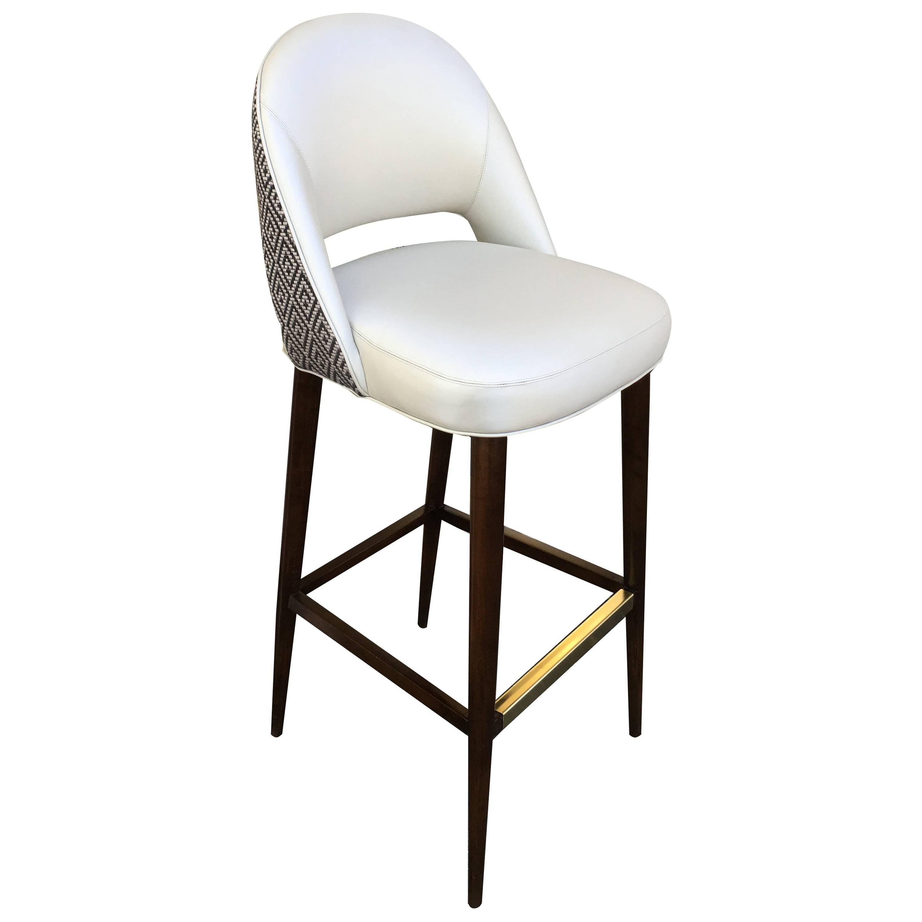 Bar or Counter Stool with Bucket Seat