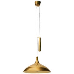 Paavo Tynell Counter Weight Chandelier in Brass