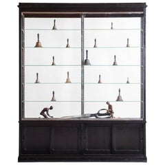 Ebonized Oak and Glass Display Showcase, circa 1880