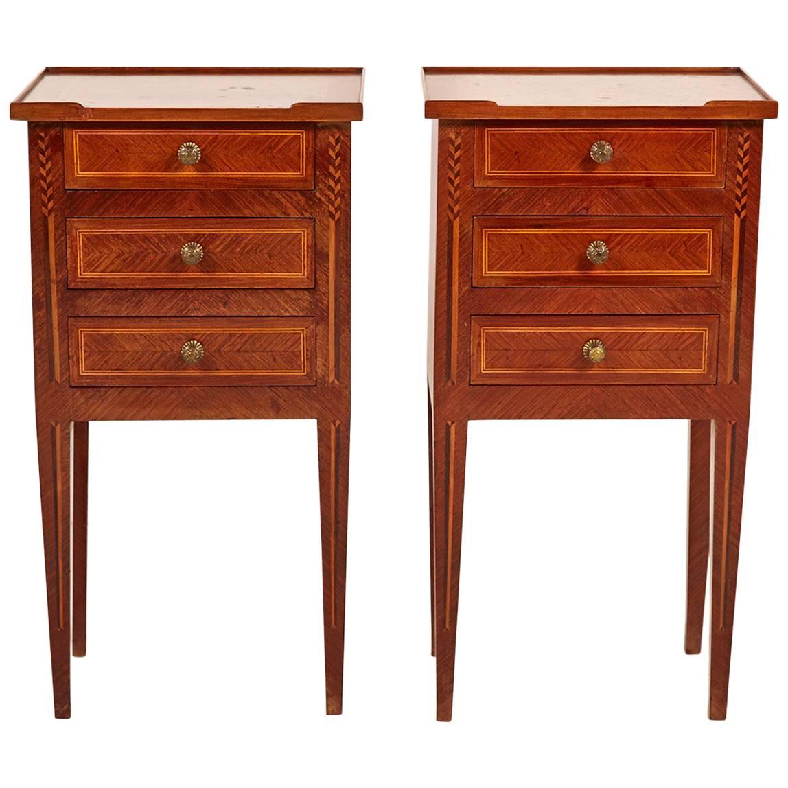 Pair Nightstands Antique 16 For Sale on 1stDibs
