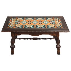 Antique Monterey Period California Tile Coffee Table, circa 1930s