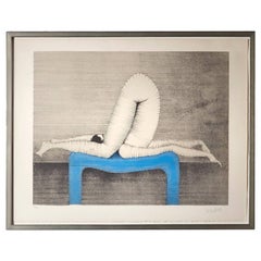 Paul Wunderlich Color Lithograph, Titled "Position A"