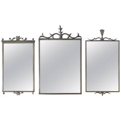 Set of Swedish Pewter Mirrors