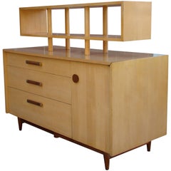 Two-Piece Cabinet by Merton Gershun for American of Martinsville, circa 1950