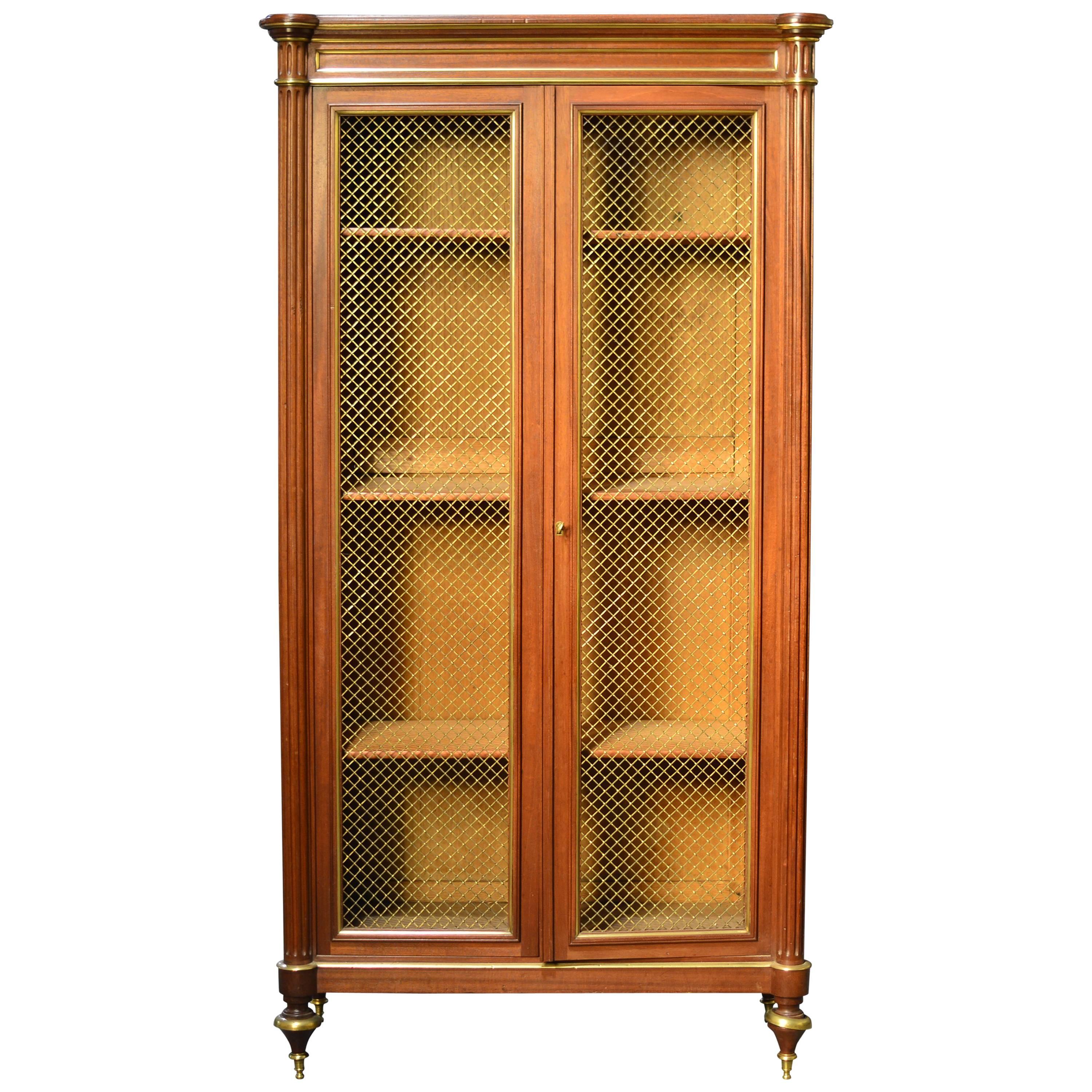 Louis XVI Style Bookcase or Curio Cabinet