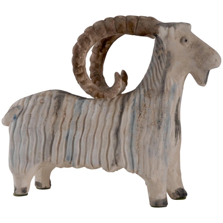 Bitossi Aldo Londi Italy Goat or Ram, circa 1960 For Sale
