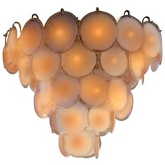 Charming Murano Disc Chandelier by Vistosi, 1970s