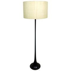 German Floor Lamp with Black Tulip Base from Staff, 1960s