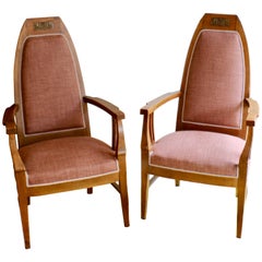 Pair of Oak Armchairs, Finland, circa 1940