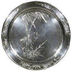 Early 20th Century Chinese Export Silver Salver, Shanghai, circa 1900