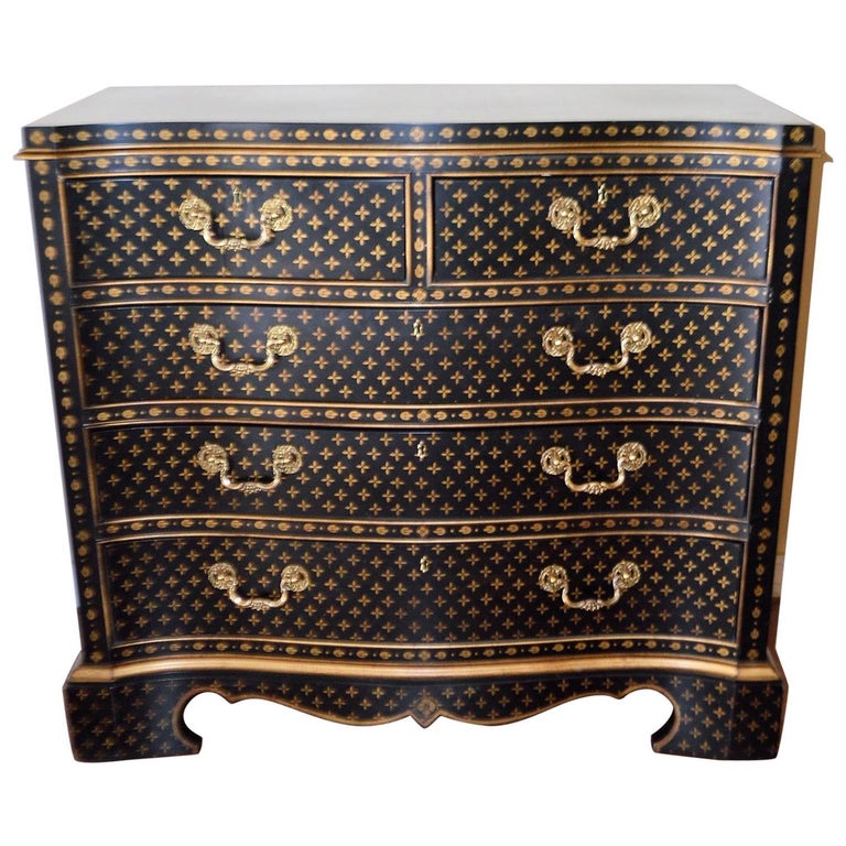 Louis Vuitton Inspired Decorative Commode Executed in a Georgian Style at 1stdibs
