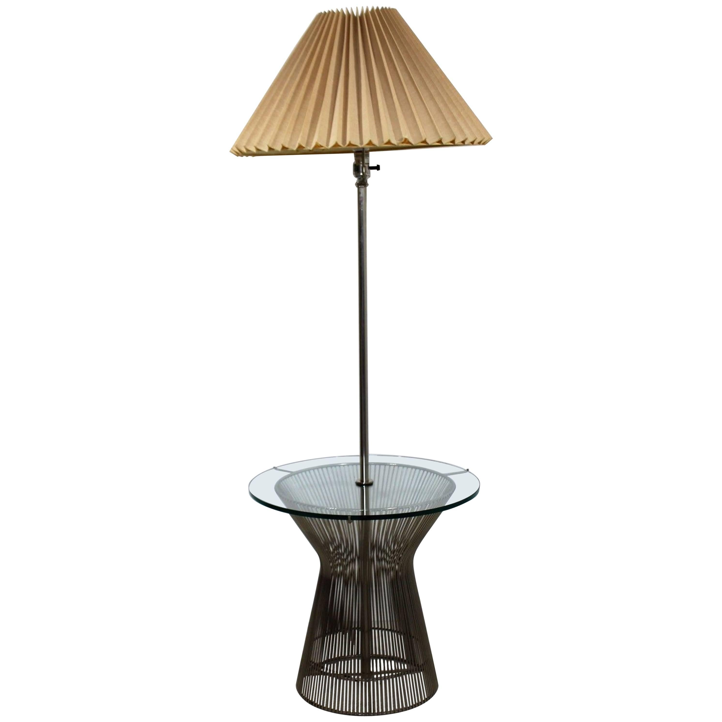 round glass lamp table