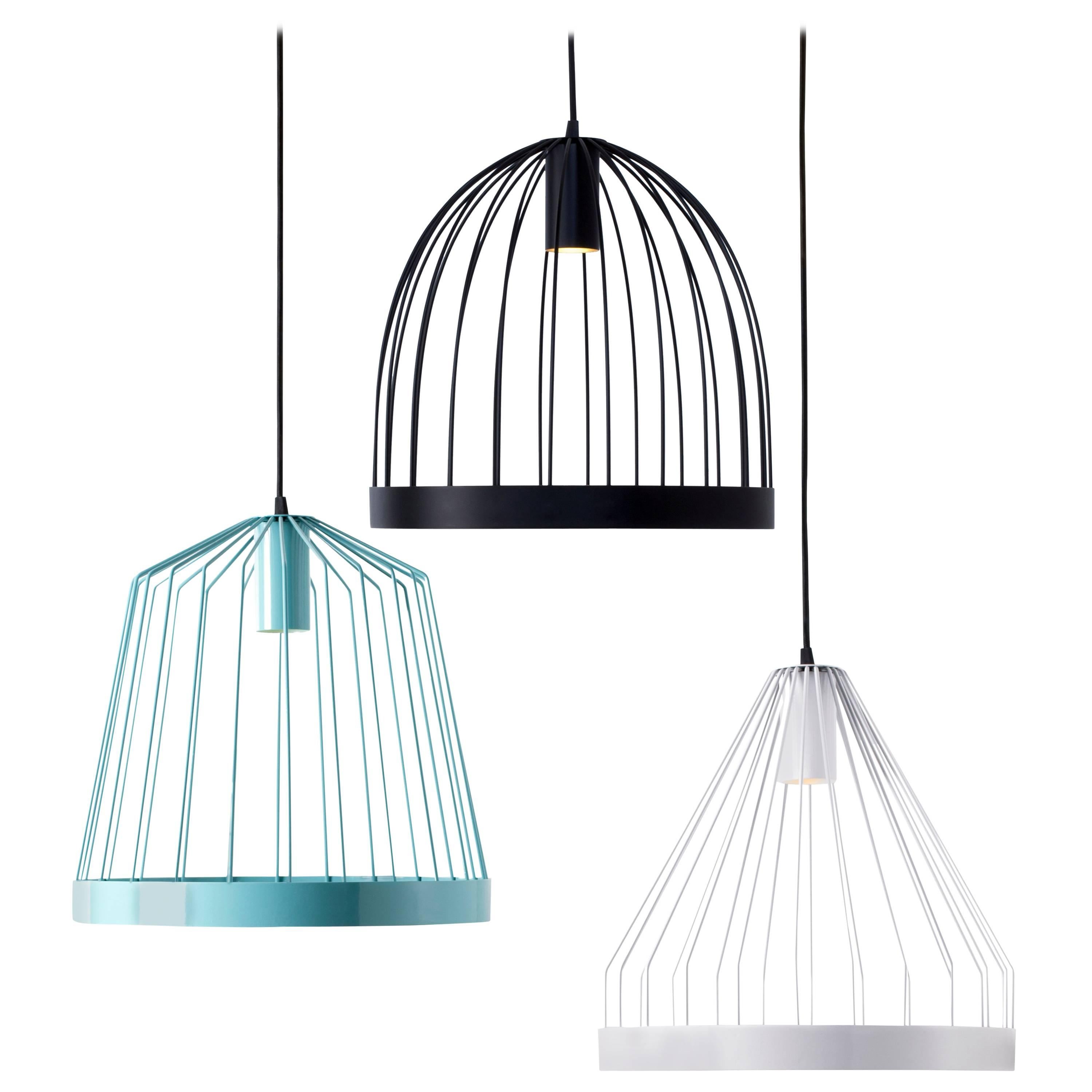 Florentine Bird Cage LED Hanging Pendant Lights - UL Contemporary Concealed For Sale