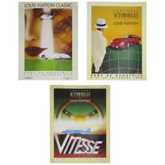 Set of Three Vintage Louis Vuitton Posters by Razzia