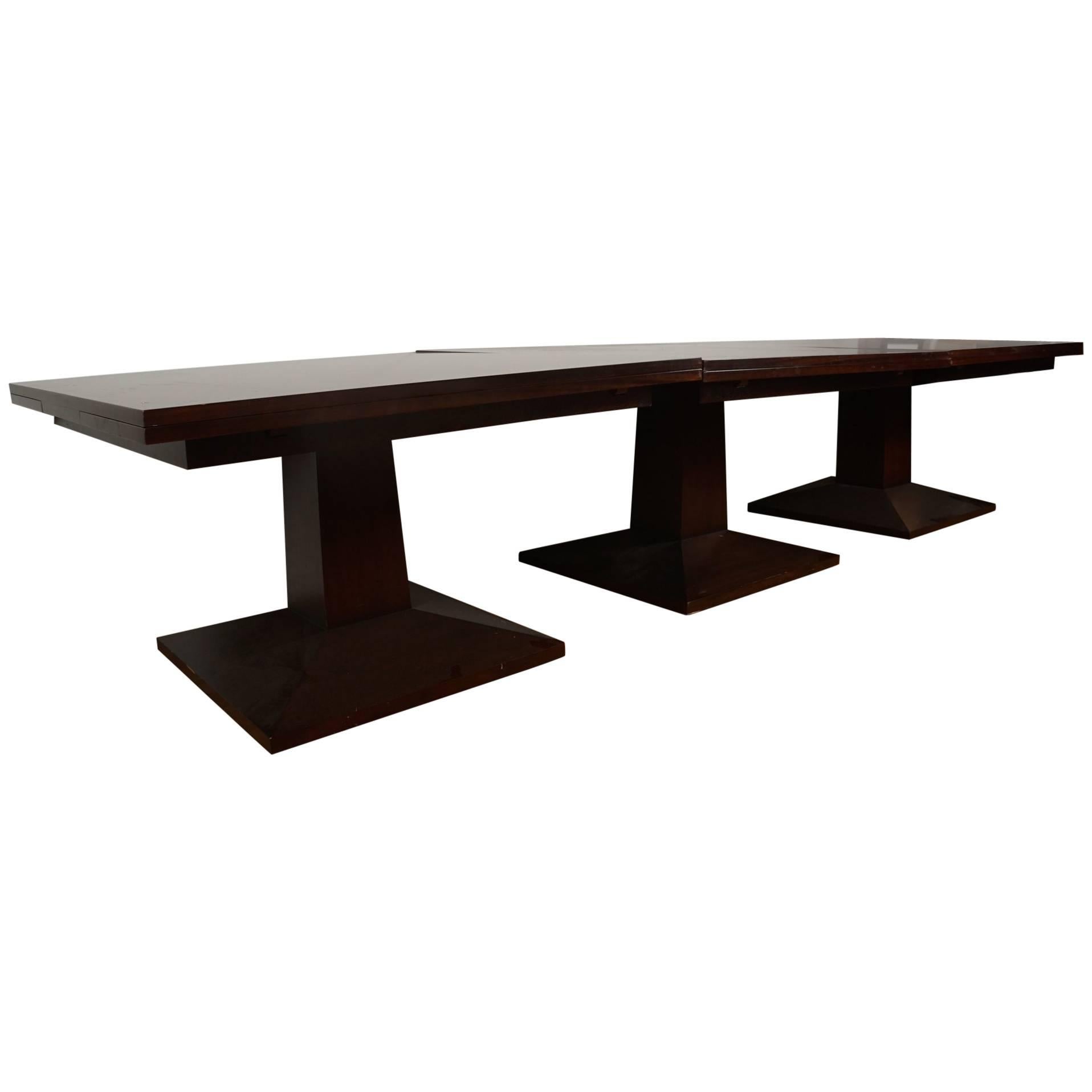 Large Three-Part Dining Table