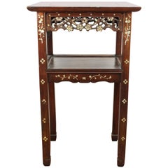 Chinese Side Table with Mother-of-Pearl Inlay