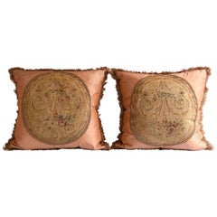 Pair of 19th Century, French Abusson Pillows