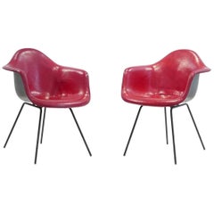 Vintage Charles and Ray Eames Pair of 'DAX' Chairs