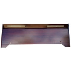 Midcentury Mahogany Illuminated Headboard King-Size