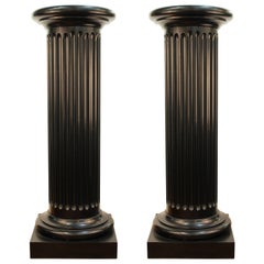 Fluted Columns in Ebonized Wood