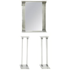 Art Deco Style Mirror and Console Columns