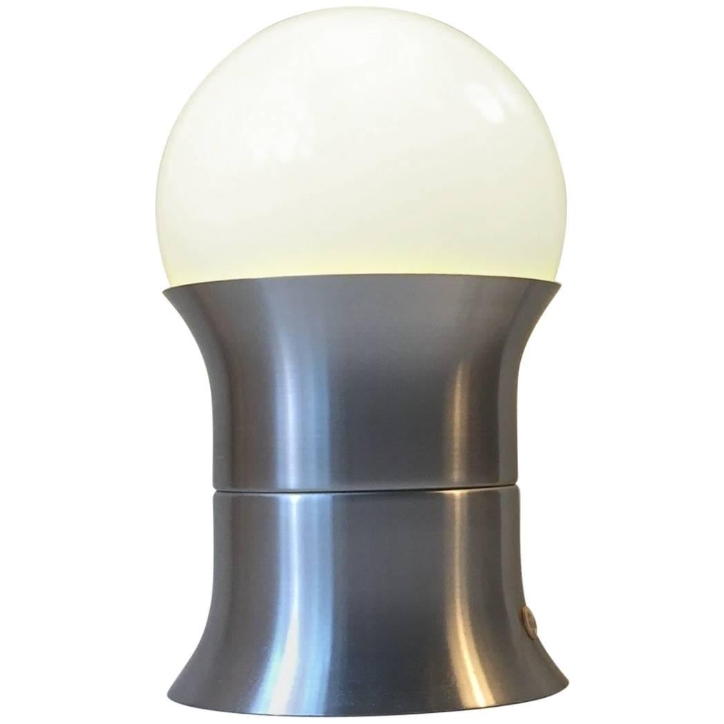 Danish Midcentury Table Lamp with Opaline Sphere by Sidse Werner, Fog & Mørup
