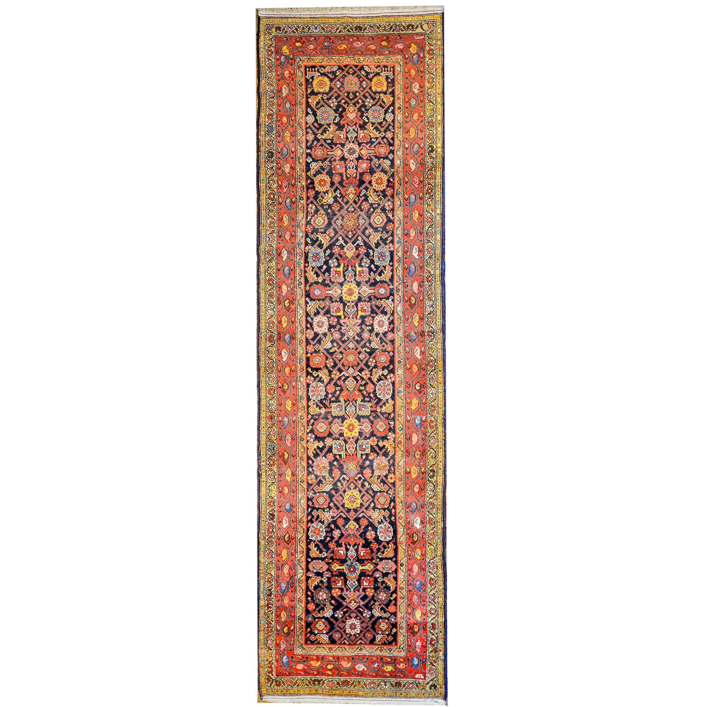 Wonderful Early 20th Century Malayer Runner For Sale