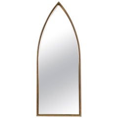 Vintage 1960s Italian Cathedral Giltwood Mirror