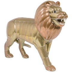 Sergio Bustamante Large Lion Sculpture