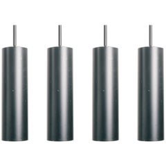 Vintage Four 1980s Steel Tubular Pendants