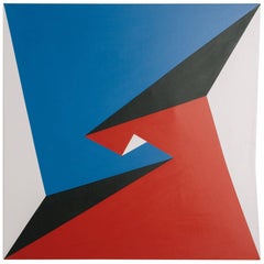 1970s Large Geometric Painting 1970s Large Geometric Painting