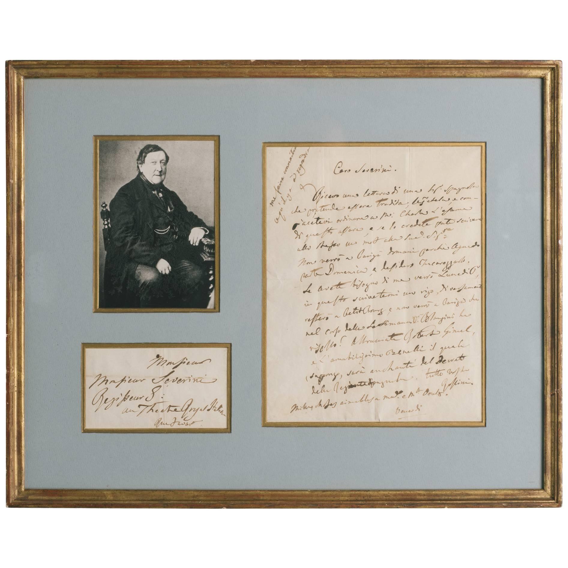 Rossini Signed Letter