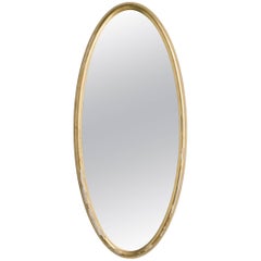 Oval Gilt Deep Framed Italian Mirror