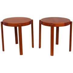 1960s Danish Teak Side Tables