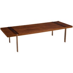 Midcentury Walnut and Rosewood Lane Coffee Table