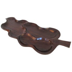 Hawaiian Carved Koa Serving Tray