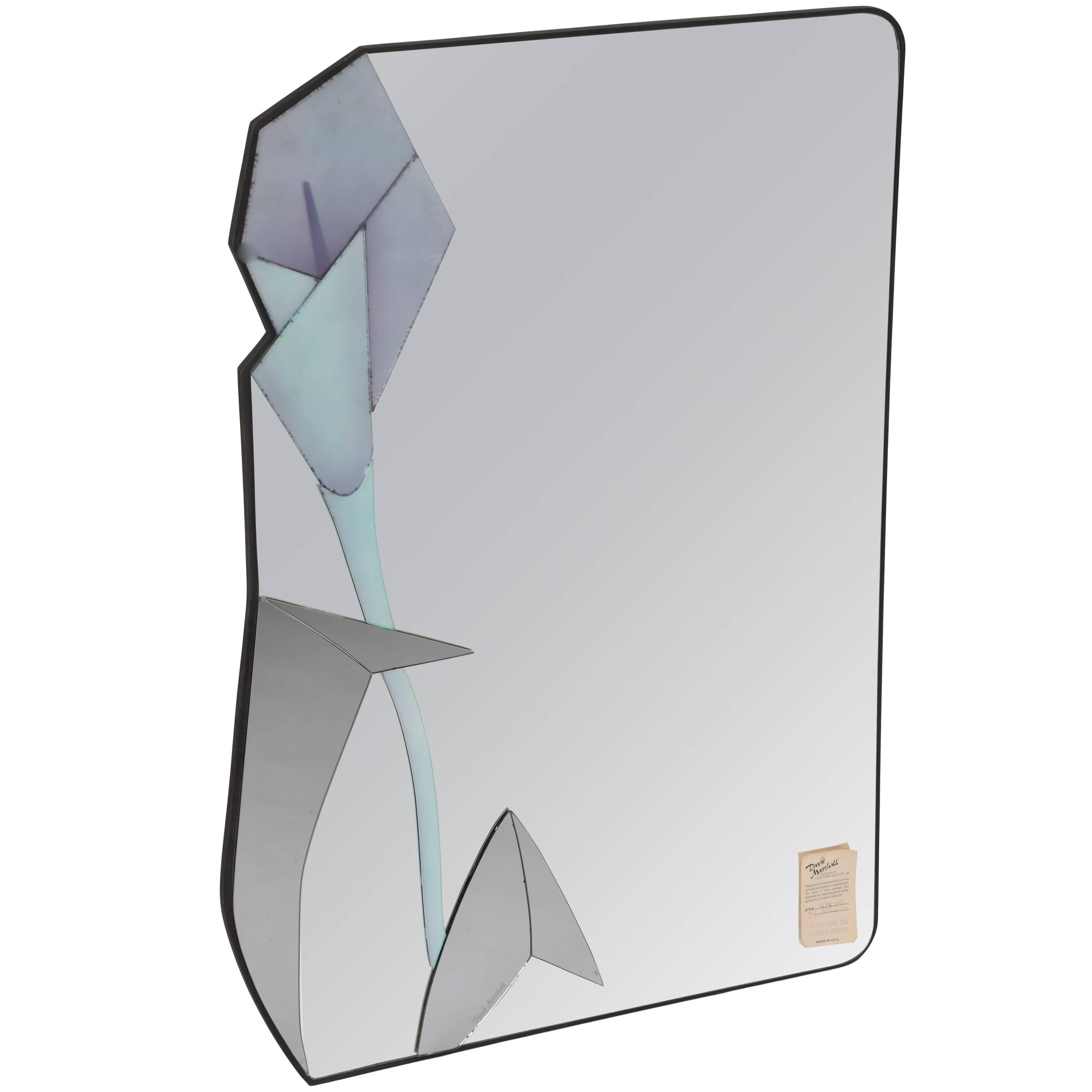 Asymmetric Wall Mirror with several different layers created by David Marshall  For Sale