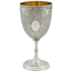 Victorian Sterling Silver Goblet by Barnard & Sons