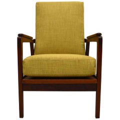 1960s Danish Teak Reclining Armchair