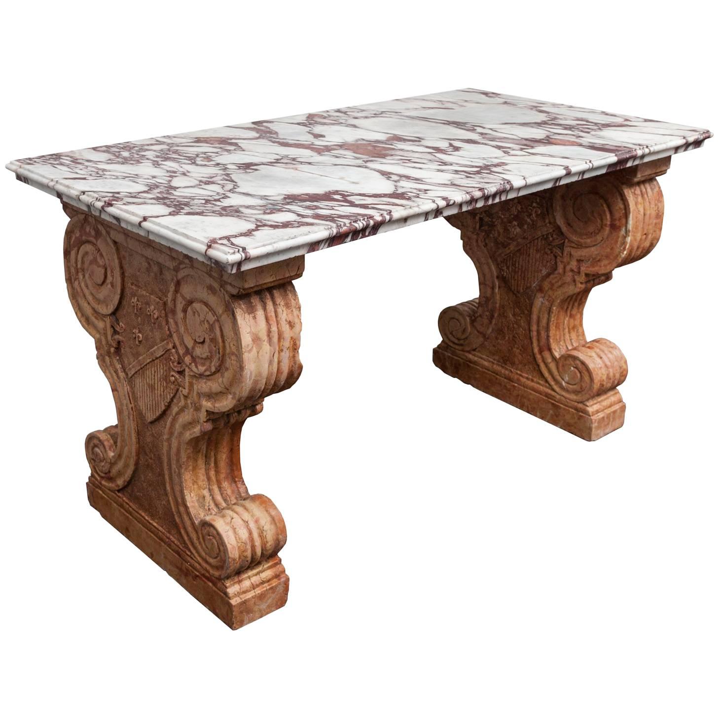 Italian Marble Table For Sale